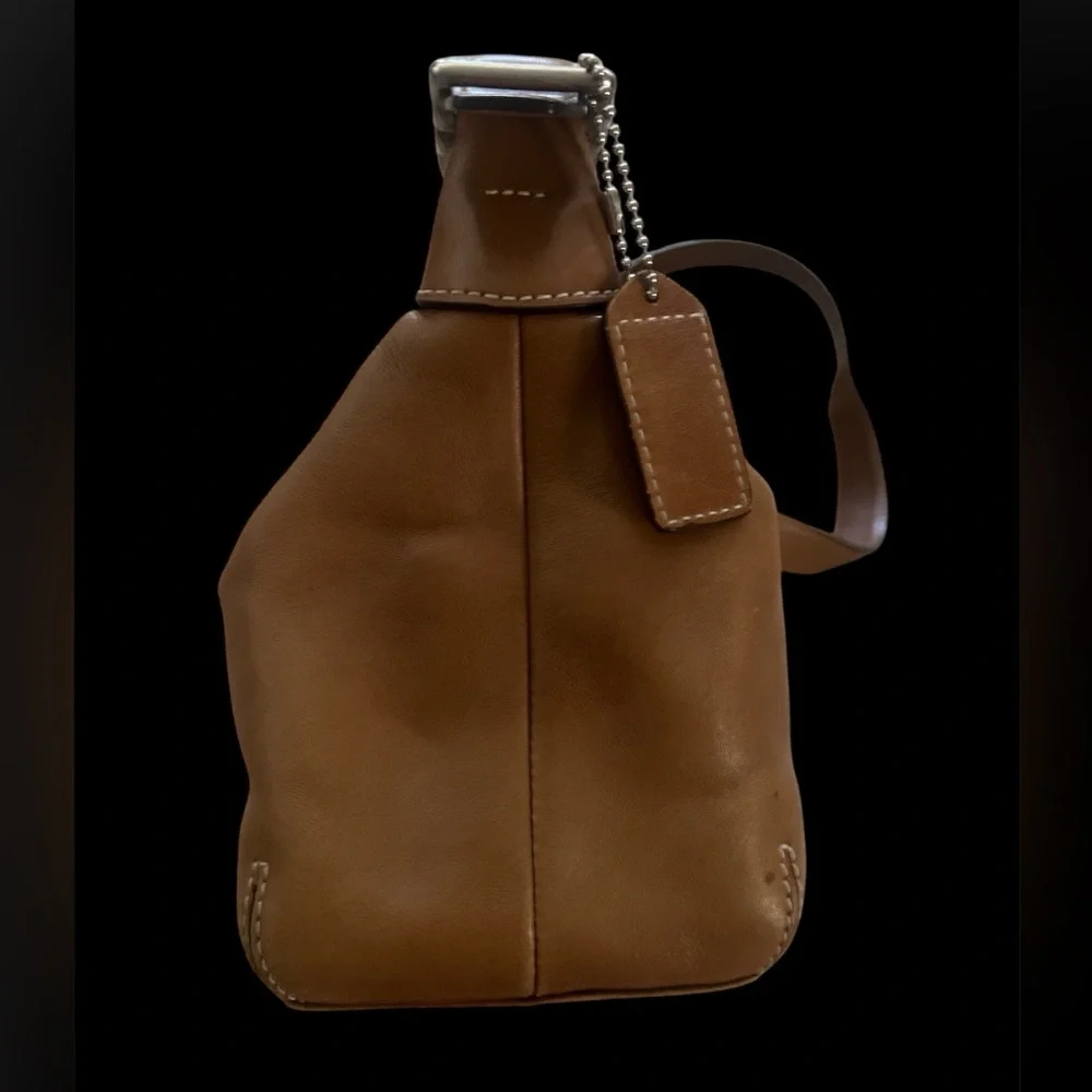 Vintage Coach Baguette Small Bag Camel